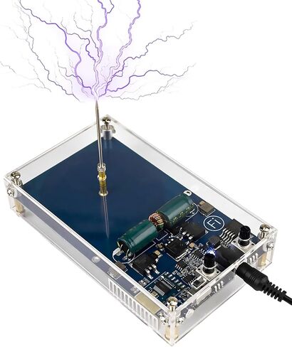 48V DC Tesla Coil - Bluetooth-Compatible Music Tesla Coil Speaker, Touchable Artificial Lightning, Bluetooth Music Playback Module, Electric Arc Generator, Scientific Experimental Teaching Aids in Kuwait