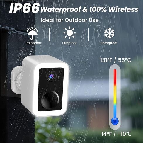 2K Indoor Security Camera with Night Vision & 2 LED Lights | WiFi Camera for Monitoring Elderly, Babies, and Pets | Cameras for Home Security Cloud & SD Card Storage | 2.4G WiFi Compatible Only in Kuwait