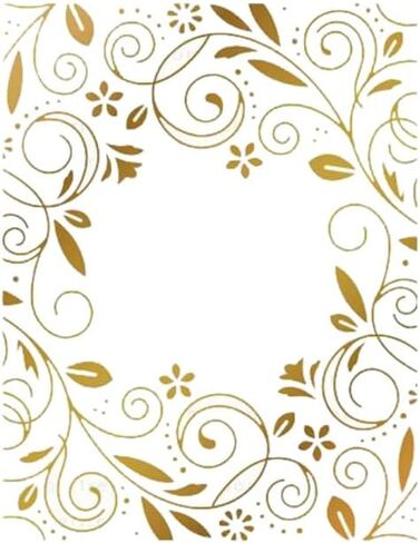 Ornate Swirls Hot Foil Plate Flower Background Scrapbooking for Paper Making Frames Card Craft No Metal Cutting Dies in Saudi Arabia