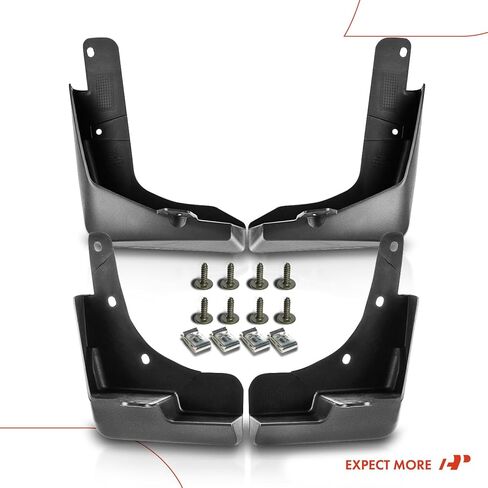 A-Premium Set of 4PCS Mud Flaps Splash Guards Mudguards Mudflaps with Hardware Kits Accessory Compatible with Nissan Rogue, X-Trail, 2014-2021, Sport Utility, Black Color, Front LH RH and Rear LH RH in Saudi Arabia