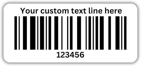 750 Serial Number Barcode Labels 2x1"" Sequential Bar Code Stickers Roll - Consecutive Number - Custom Printed in Saudi Arabia