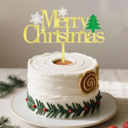 Welcome 2026 Cake Topper,Happy New Year 2026 Party Supplies,Happy New Year Cake Topper,New Year's Eve,Christmas,Happy Holidays Party Decorations (Gold and silver) in Kuwait