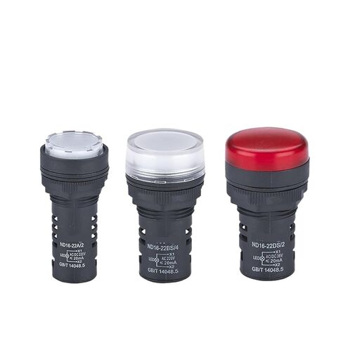 ND16 Indicator Light LED Buzzer Alarm Indicator 24v Power Indicator(ND16-22DS/4AC380VGreen) in Kuwait