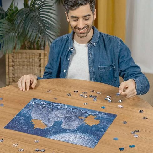 Ravensburger Owls in The Moonlight - 500 Piece Glow-in-The-Dark Jigsaw Puzzle | Mysterious Nocturnal Beauty | Softclick Technology in Saudi Arabia