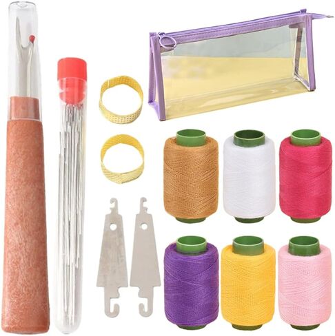 38PCS Sewing Tool Set,Stainless Steel Sewing Needle Thread Repair Tools, Multi-Purpose Portable DIY Crafting Kit for Beginners Embroidery Travel Home Mending in Saudi Arabia