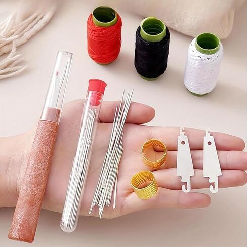 38PCS Sewing Tool Set,Stainless Steel Sewing Needle Thread Repair Tools, Multi-Purpose Portable DIY Crafting Kit for Beginners Embroidery Travel Home Mending in Saudi Arabia