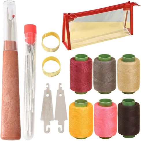 38PCS Sewing Tool Set,Stainless Steel Sewing Needle Thread Repair Tools, Multi-Purpose Portable DIY Crafting Kit for Beginners Embroidery Travel Home Mending in Saudi Arabia