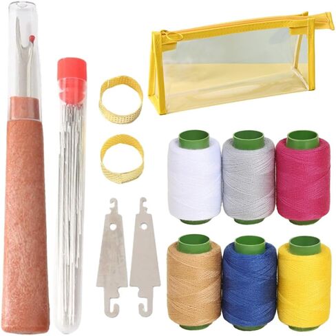 38PCS Sewing Tool Set,Stainless Steel Sewing Needle Thread Repair Tools, Multi-Purpose Portable DIY Crafting Kit for Beginners Embroidery Travel Home Mending in Saudi Arabia