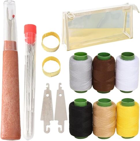 38PCS Sewing Tool Set,Stainless Steel Sewing Needle Thread Repair Tools, Multi-Purpose Portable DIY Crafting Kit for Beginners Embroidery Travel Home Mending in Saudi Arabia