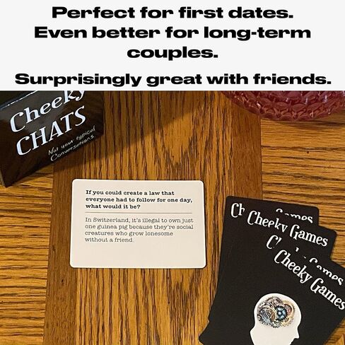 Cheeky Chats – A Conversation Card Game for Couples, Friends & Family | Fun Icebreaker Questions for Date Night, Game Night & Road Trips | Great Gift for The Holidays or Cozy Nights in in Saudi Arabia