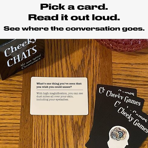 Cheeky Chats – A Conversation Card Game for Couples, Friends & Family | Fun Icebreaker Questions for Date Night, Game Night & Road Trips | Great Gift for The Holidays or Cozy Nights in in Saudi Arabia