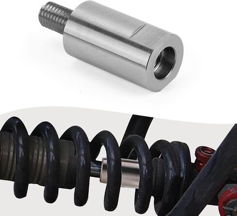 Rear Suspension Shock Extender Screw for PW80 TTR90 - Motorcycle PW80 Parts Raising Rear Seat Height 4 inches Stainless Steel Shock Extender for PW80 TTR90 1983-2022,Silver in Saudi Arabia