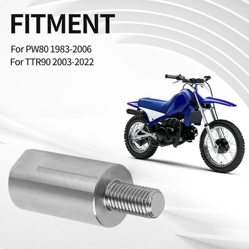 Rear Suspension Shock Extender Screw for PW80 TTR90 - Motorcycle PW80 Parts Raising Rear Seat Height 4 inches Stainless Steel Shock Extender for PW80 TTR90 1983-2022,Silver in Saudi Arabia
