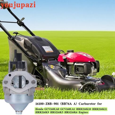 16100-Z8B-901 (BB76A A) طقم المكربن مع مجموعة الشمع الحراري 16620-Z8D-305 16600-Z8B-900 التحكم في الاختناق لهوندا GCV160LA0 GCV160LA1 HRR216K10 HRR216K11 HRR216K9 HRS216K5 HRS216K6 محركات in Saudi Arabia