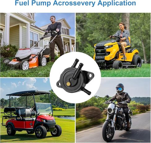 مضخة وقود مع فلتر وخرطوم زيت متوافقة مع Kohler 17HP-25HP Briggs وStratton Mikuni، مضخة وقود فراغية ممتازة مناسبة لجزازة العشب John Deere Kawasaki Yamaha Golf Cart 808492 808656 in Saudi Arabia