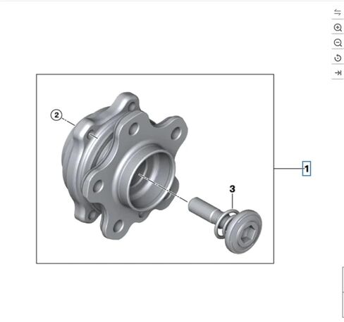 Rear Wheel Hub Assembly with Bearing 31206895673 1Pcs in Saudi Arabia