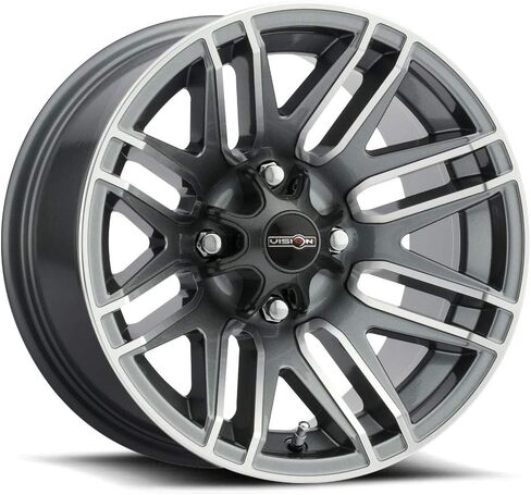 Vision 112 Assault 12x8 4x110 -10.2mm Gunmetal Wheel Rim in Saudi Arabia
