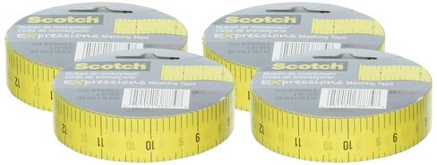 Scotch Brand MASKING TAPE MEASURE .94X20YD, 0.94 in x 20 yds, Multicolor in Saudi Arabia
