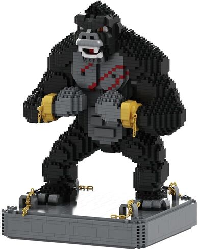 King Kong Building Set (2,310 PCS) – Mini Kong Action Figure from Skull Island – Nano Brick Gorilla Construction Kit for Kids 15+, Adults, Collectors – Movie Display Toy Gift in Saudi Arabia
