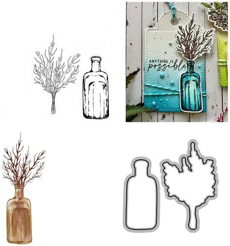 Books Stamps and Die Cuts for Card Making Flowers Transparent Silicone Clear Stamp and Metal Cutting Dies Sets for DIY Scrapbooking Paper Crafting Seals Decorative Supplies in Saudi Arabia