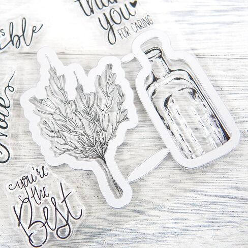 Books Stamps and Die Cuts for Card Making Flowers Transparent Silicone Clear Stamp and Metal Cutting Dies Sets for DIY Scrapbooking Paper Crafting Seals Decorative Supplies in Saudi Arabia