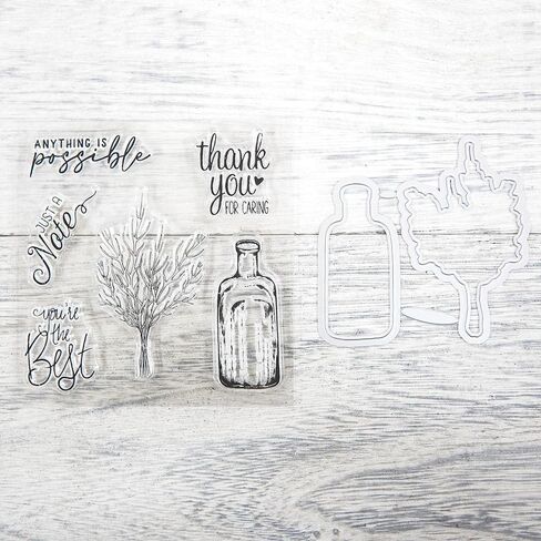Books Stamps and Die Cuts for Card Making Flowers Transparent Silicone Clear Stamp and Metal Cutting Dies Sets for DIY Scrapbooking Paper Crafting Seals Decorative Supplies in Saudi Arabia