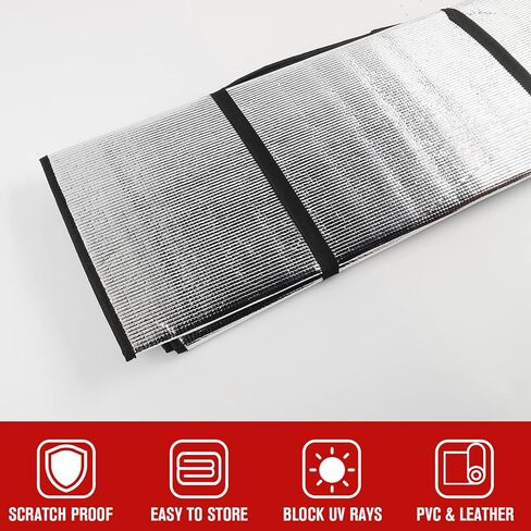 Jimen for 2021+ F150 Window Sun Shade، واقي من الشمس للزجاج الأمامي التلقائي متوافق مع Ford F150 2021-2023 in Saudi Arabia