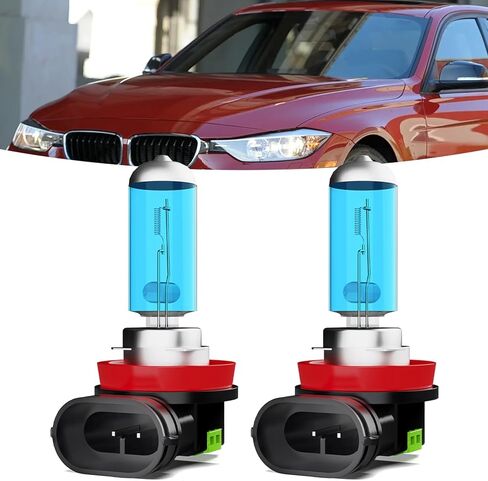 Headlights Fit for BMW 328i 2007-2016 Halogen Headlight Bulbs,H7 High Beams+ H7 Low Beams Bright Front Lights,Plug And Play,Pack of 4 in Saudi Arabia