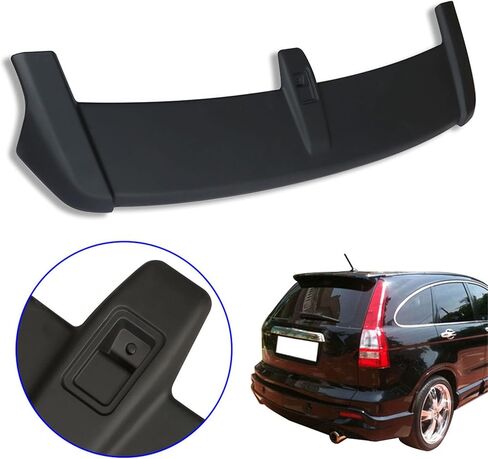 labwork Factory Style Rear Roof Top Spoiler Unpainted Black Replacement for 2007-2011 Honda CRV in Saudi Arabia