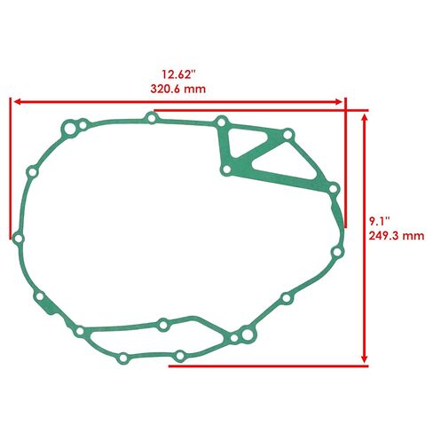 Caltric Clutch Cover Gasket Compatible with Yamaha XTZ1200 Super Tenere 2012-2024 / 23P-15461-00-00 in Saudi Arabia