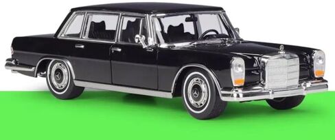 نموذج سيارة بمقياس 1:24 متوافق مع Welly 1963 Mercedes-Benz 600 Black 24121W in Saudi Arabia