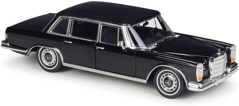 نموذج سيارة بمقياس 1:24 متوافق مع Welly 1963 Mercedes-Benz 600 Black 24121W in Saudi Arabia