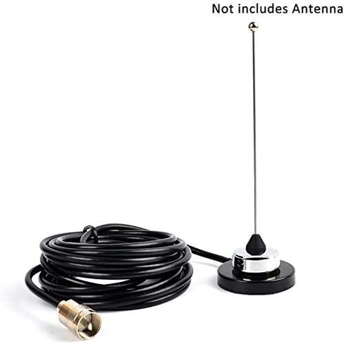 UAYESOK 4.3inch NMO Magnetic Mount,14KG Suction Mobile Radio Antenna Base W/5M RG58 Coaxial Cable PL-259 Plug for Vehicle Truck NMO CB/HF/VHF/UHF Antenna in Kuwait