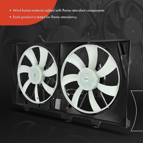 مجموعة مروحة تبريد رادياتير المحرك A-Premium متوافقة مع موديلات مختارة من لكزس - ES300h 2013-2018 2.5L - استبدال # 1636336170، 1671136130 in Saudi Arabia