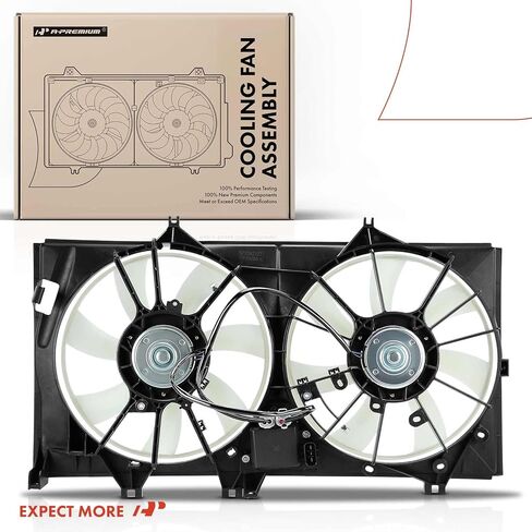 مجموعة مروحة تبريد رادياتير المحرك A-Premium متوافقة مع موديلات مختارة من لكزس - ES300h 2013-2018 2.5L - استبدال # 1636336170، 1671136130 in Saudi Arabia