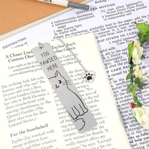 Cute Cat Bookmarks Gifts for Book Lover,Funny Cat Book Marks for Friends Coworkers, Birthday Christmas Stocking Stuffers for Book Reading Bookish Gifts in Saudi Arabia