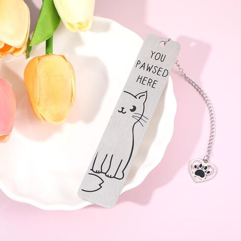 Cute Cat Bookmarks Gifts for Book Lover,Funny Cat Book Marks for Friends Coworkers, Birthday Christmas Stocking Stuffers for Book Reading Bookish Gifts in Saudi Arabia