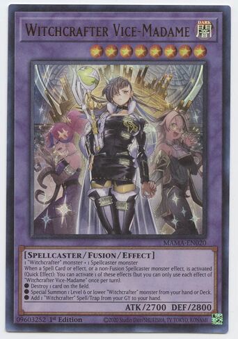 Witchcrafter Vice-Madame - MAMA-EN020 - Ultra Rare - 1st Edition in Saudi Arabia