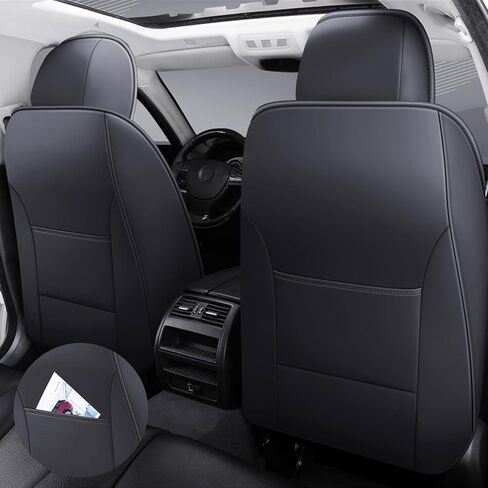 غطاء مقعد الدب الكرتوني 5 مقاعد جلد كامل مقاوم للماء أغطية مقاعد السيارة مجموعة كاملة من الجلد غطاء وسادة السيارة للسيارات سيارات الدفع الرباعي شاحنة البيك اب مجموعة عالمية (وردي) in Kuwait