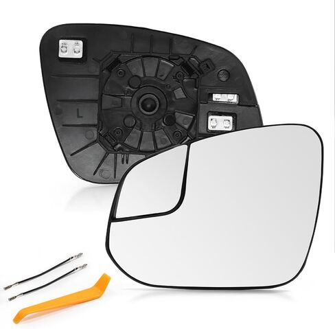 Left Driver Side Mirror Glass with Blind Spot Compatible with Toyota Rav4 2016-2018 4Runner 14-20 Replacement Heated Chrome Convex Outside Rear View Mirror Backing Plate and Rear Holder in Saudi Arabia