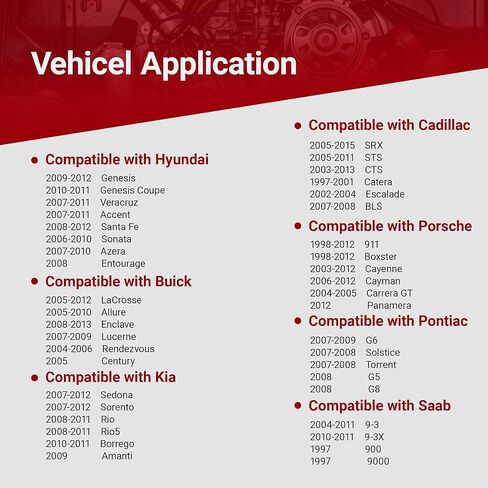 Engine Coolant Temperature Sensor Connector Pigtail Wiring Harness Compatible with Chevy Chevrolet GMC Saturn Hyundai Buick Kia Cadillac Porsche, Replaces 88953309 in Kuwait