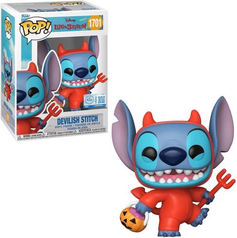 Funko Pop! Vinyl Figure Lilo & Stitch Devil Stitch #1701, Entertainment Earth Exclusive, Multicolor, 3.75 Inches in Saudi Arabia