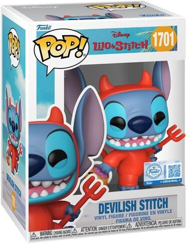 Funko Pop! Vinyl Figure Lilo & Stitch Devil Stitch #1701, Entertainment Earth Exclusive, Multicolor, 3.75 Inches in Saudi Arabia