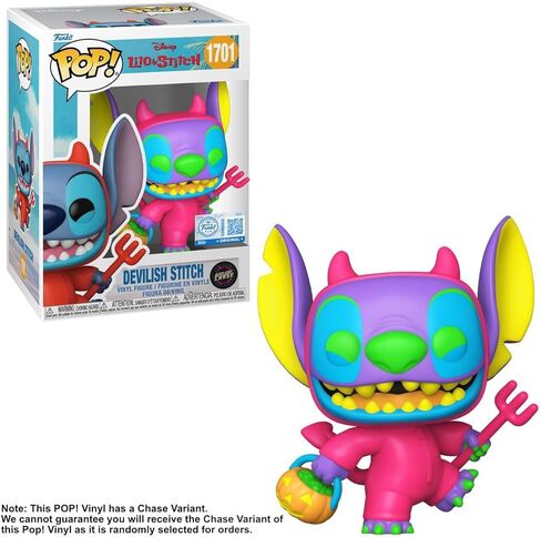 Funko Pop! Vinyl Figure Lilo & Stitch Devil Stitch #1701, Entertainment Earth Exclusive, Multicolor, 3.75 Inches in Saudi Arabia