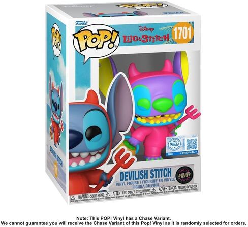 Funko Pop! Vinyl Figure Lilo & Stitch Devil Stitch #1701, Entertainment Earth Exclusive, Multicolor, 3.75 Inches in Saudi Arabia