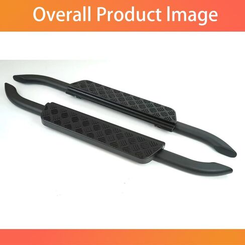 Side Step Running Boards Fits for Land Rover Defender 90 2020-2025 L663 2 Door, Black Bars with Anti-Slip Pedals, 2 Piece Set with Mounting Hardware US Stock in Saudi Arabia