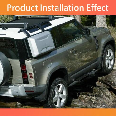 Side Step Running Boards Fits for Land Rover Defender 90 2020-2025 L663 2 Door, Black Bars with Anti-Slip Pedals, 2 Piece Set with Mounting Hardware US Stock in Saudi Arabia