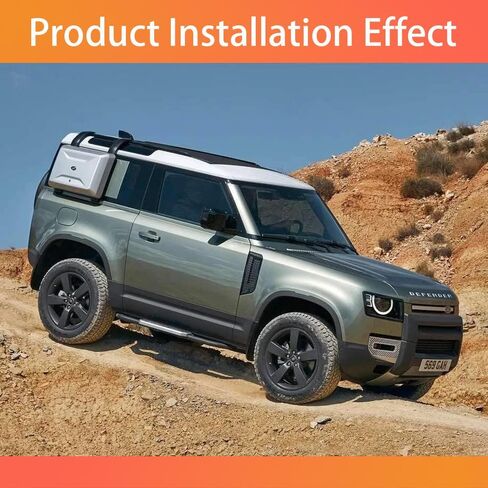 Side Step Running Boards Fits for Land Rover Defender 90 2020-2025 L663 2 Door, Black Bars with Anti-Slip Pedals, 2 Piece Set with Mounting Hardware US Stock in Saudi Arabia