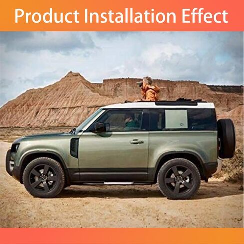 Side Step Running Boards Fits for Land Rover Defender 90 2020-2025 L663 2 Door, Black Bars with Anti-Slip Pedals, 2 Piece Set with Mounting Hardware US Stock in Saudi Arabia