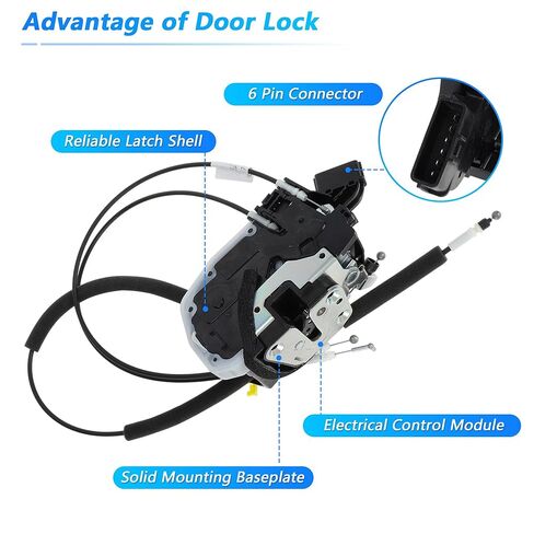 Motoforti Front Left Power Door Lock Latch Actuator for Nissan Versa 2010-2012 No.80501ZN90A/805019EG1A Door Lock Actuator Assembly Motor Front Driver Side Door Latch Assembly with Rod in Saudi Arabia